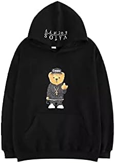 Amazon Hiphopアイテム専門店 Dzd 超レア 超可愛い Hiphop ベアー Compton フード付き パーカー オーバーサイズ メンズ レディース ユニセックス オールドスタイル トレーナー パーカー 通販