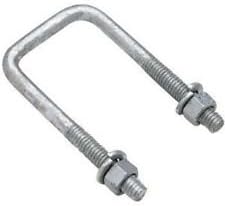 (8) 1/2 U-Bolt 3 3/8 X 5 1/4 Square Galvanized Nuts and Washers Included