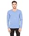 Bella Canvas Triblend Long-Sleeve V-Neck T-Shirt (3425) -Blue TRIBL -2XL