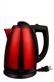 Brentwood Appliances KT-1805 2.0-Liter Stainless Steel Electric Cordless Tea Kettle, 1000-watt, Red