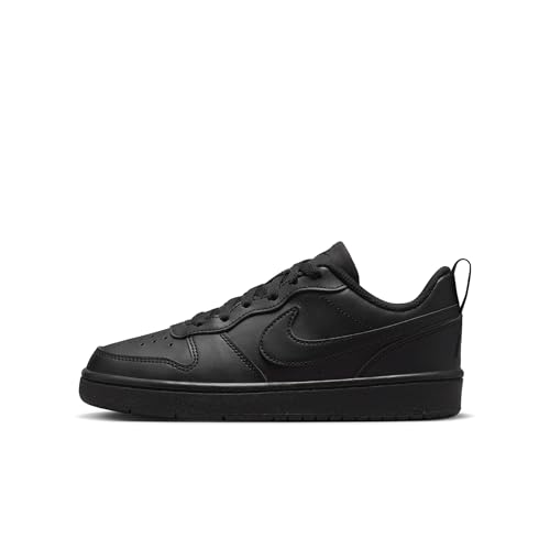 Nike Big Kid's Court Borough Low Recraft Shoes, Black/Black-Black, 6Y