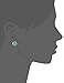 kate spade new york Enamel Small Square Mint Stud Earrings