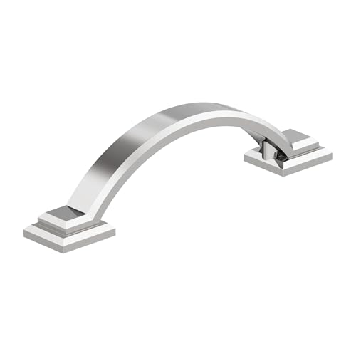 Amerock Sheffield 3 inch (76mm) Center-to-Center Polished Chrome Cabinet Pull -…