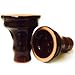 Enimay Shisha Ceramic Hookah Clay Bowl Tobacco Head, Dark Brown, Large