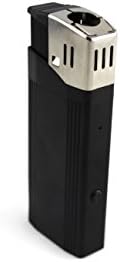 Tracksinc 1080p Lighter Spy Camera - video, photos audio nanny cam - Working Lighter has heating element to light cigarettes