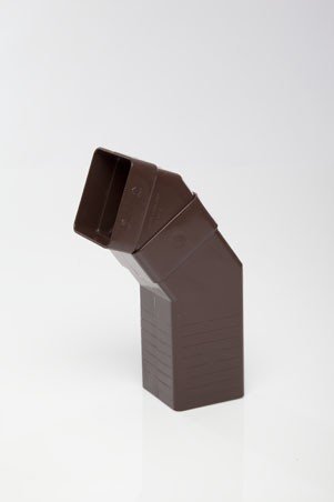 POLYPIPE RS237 Brown Square Adjustable Offset Bend for 65mm Square downpipe