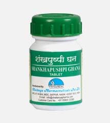 Shankhapushpi Ghana 60 Tablets, Convolvulus Pluricaulis, Ghana Satva Concentrated Aqueous Herbal Extracts