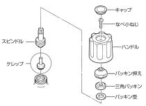 三栄水栓 【バス用混合栓(寒冷地仕様)】 ツーバルブデッキシャワー混合栓 取付芯ピッチ102mm 寒冷地仕様 SK71K-LH