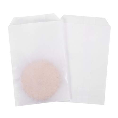 Flat Glassine Waxed Paper Treat Bags 4x6 Semi-Transparent for Bakery Cookies Candies Dessert Chocolate Party Favor, Pack of 100 by Quotidian (4'' x 6'')