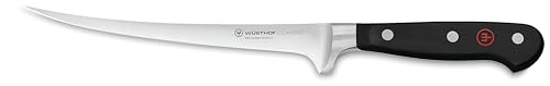 Wuesthof Classic 7 Inch Fillet Knife, Black, Silver, 18 cm