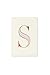 Kate Spade New York Initial Notepad, Desktop Memo Pad Includes 100 Blank Pages, S (Pink)