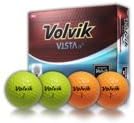Volvik Crystal 7115 4-Piece Vista iV Yellow and Orange Golf Ball