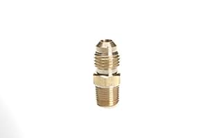 1/8\" T X 1/8\" NPT SAE 45 Flare Brass Fitting - Male Connector (Tube To Male Pipe