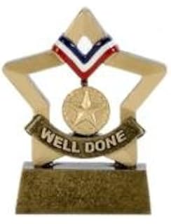 3.25" Mini Star Well Done Sport Trophy with FREE Engraving up to 30 letters A1103