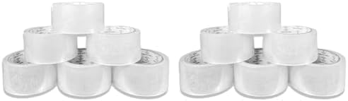 REQUISITE NEEDS Heavy Duty Strong Packaging Tape, Great For Packing, Shipping & Moving, 6 Roll (Clear, 48MM x 66M) (Pack of 2)