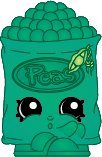 2014 SHOPKINS FIGURES - FREEZY PEAZY #128 SEASON 1 - (SPECIAL EDITION)