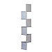 Danya B. Large Rustic Decorative 5-Tier Corner Floating Wall Mount Display Shelving Unit (Gray)