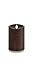 Luminara 03241 - 3.5" x 5" Rustic Brown Sandlewood Scented Wavy Edge Realistic Flame Battery Operated LED Wax Candle Light with Timer