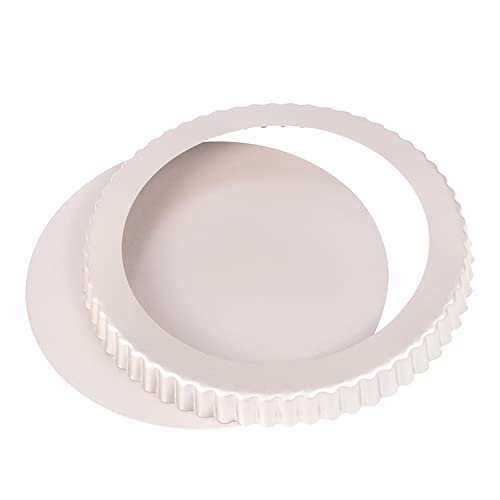 Tart Pan 9 inch Removable Bottom Stainless Steel, NonStick Round