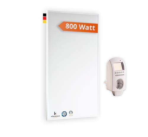 Könighaus Infrarotheizung 800 W - Smart Thermostat - 11-21 m²