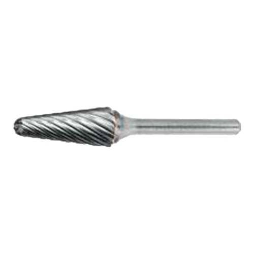 Dormer P62112.7X6.0 Series P621 Carbide Rotary Burr, Ball Nosed Cone, Bright, 10.00mm x 65mm