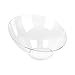 PARTY BARGAINS Angled Plastic Bowls - [5 Pack] Clear, Heavy-duty Premium Quality Large Serving Bowl, Excellent for Weddings, Baby & Bridal Showers, Parties & More