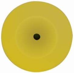 Wizards Products (WIZ11204) Foam Cut Yellow Buffing Pad, 8.5" Diameter, Firm Hgh Density Foam, Hook and Loop Attachment