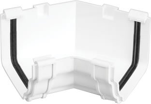 Marley Classic Internal Angle (45 deg) RCA522 WHITE for OGEE style 116 x 75 mm guttering system