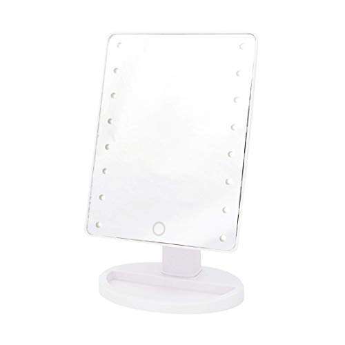 Danielle Creations LED Mirror with Dimmer, White, 10.5 X 6.75 Inch, 1.14 Pound