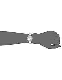 Anne Klein Reloj de vestir de metal y cerámica para mujer