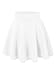 MBJ WB669 Womens Basic Versatile Strechy Flare Skater Skirt L White