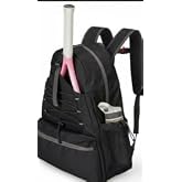 Garvee Tennis Backpack for Men Women, 2 Racket Pickleball Bag with Separate Shoe Compartment, Large Tennis Racket Bag for Racquet Sport Equipment, Beige/Black