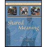 Shared Meaning : An Introduction to Speech Communication, Olson, Margot A. and Forrest, Mary, 0787294594