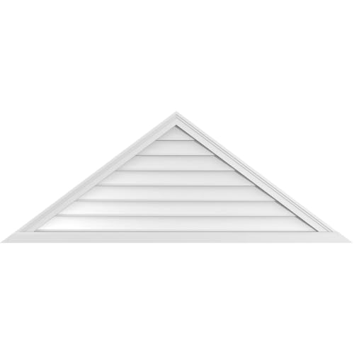 64"W x 24"H Triangle Surface Mount Signature Urethane Gable Vent 9/12 Pitch: No…