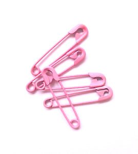 1440 pcs Pink Metal Safety Pins 7/8