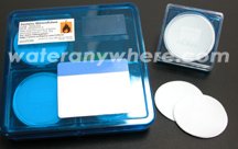 Filters for SDI Testing | SDI-045 Pack of 100 | For use in SDI-2000 SDI Kit and Simple SDI | 0.45M 47mm Hydrophilic Membrane SDI Filters | Applied Membranes, Inc. SDI-045…
