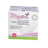 Ultra Thin Cotton Feminine Pads by Maxim (Super): 100% Cotton Winged Menstrual Pads for Sensitive Skin - Chlorine Free, Chemical Free