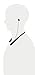 Sony Wireless Behind-Neck Headset w/Earbuds - Black - WI-C400 (Renewed)