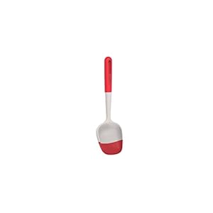 Lékué 0205400R14U150 sauslepel Smart Tool in rood, siliconen, 31,6 x 10,2 x 3,4 cm