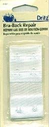 Bulk Buy: Dritz Bra Back Repair 1 1/2" Wide White 2 Hooks 56641 (3-Pack)