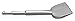 Champion Chisel, 7-Inch Long, 3-Inch Wide Bent SDS-PLUS Chisel, Single Bevel