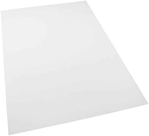Plasticard 1 Large Sheet of 2.5mm (0.100โ) Matt White Styrene, Size A3+ 325mm x 440mm
