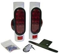 1 Pair Led Boat Pipe Guide on Lights Stop Turn Side Marker and License Lights