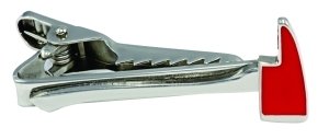 FIRE AXE TIE BAR - ENAMELED & PLATED Nickel Plating, Size 2x5/16" - Uniform Firefighter Fire Dept Security Police Sheriff - Exclusively Sold by UNIFORM WORLD