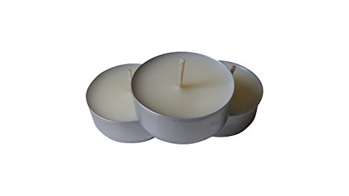 Handmade Organic Coconut Wax Unscented dye free 12 pack tea light candles