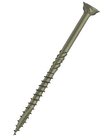 5mm Wood Screws Self-Tapping Torx with High Anti Corrosion Protection C4 Multi Purpose Use the Pozi Flat Head (Box of 100pcs) Size: 5mm x 60mm