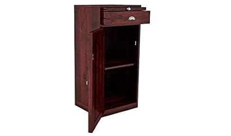 B.L Wood Furniture Sheesham Wood Stylish Mini Bar Cabinet for Living Room | Mahogany Finsh