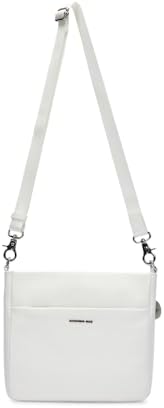 Cuero bolso bandolera Mellow Leather Crossover Bag Blanc blanco