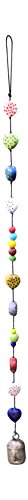 Heart Beads Hand Painted with Bell 30 in Long Wind Chime with Nana Bell - Thumbnail 4