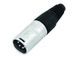 Neutrik NC4MX Male XLR Connector Nickel 4-Pin